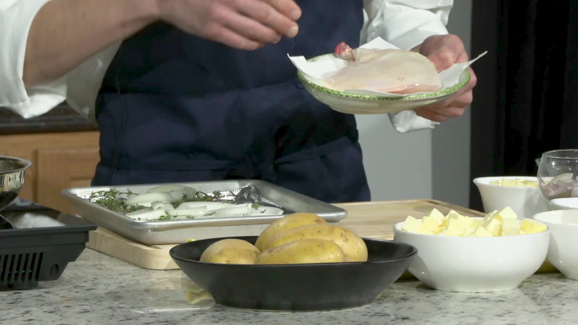 Pursuit of Passion with Chef Bordonaro-Pan Roasted Chicken with Honey Glazed Carrots