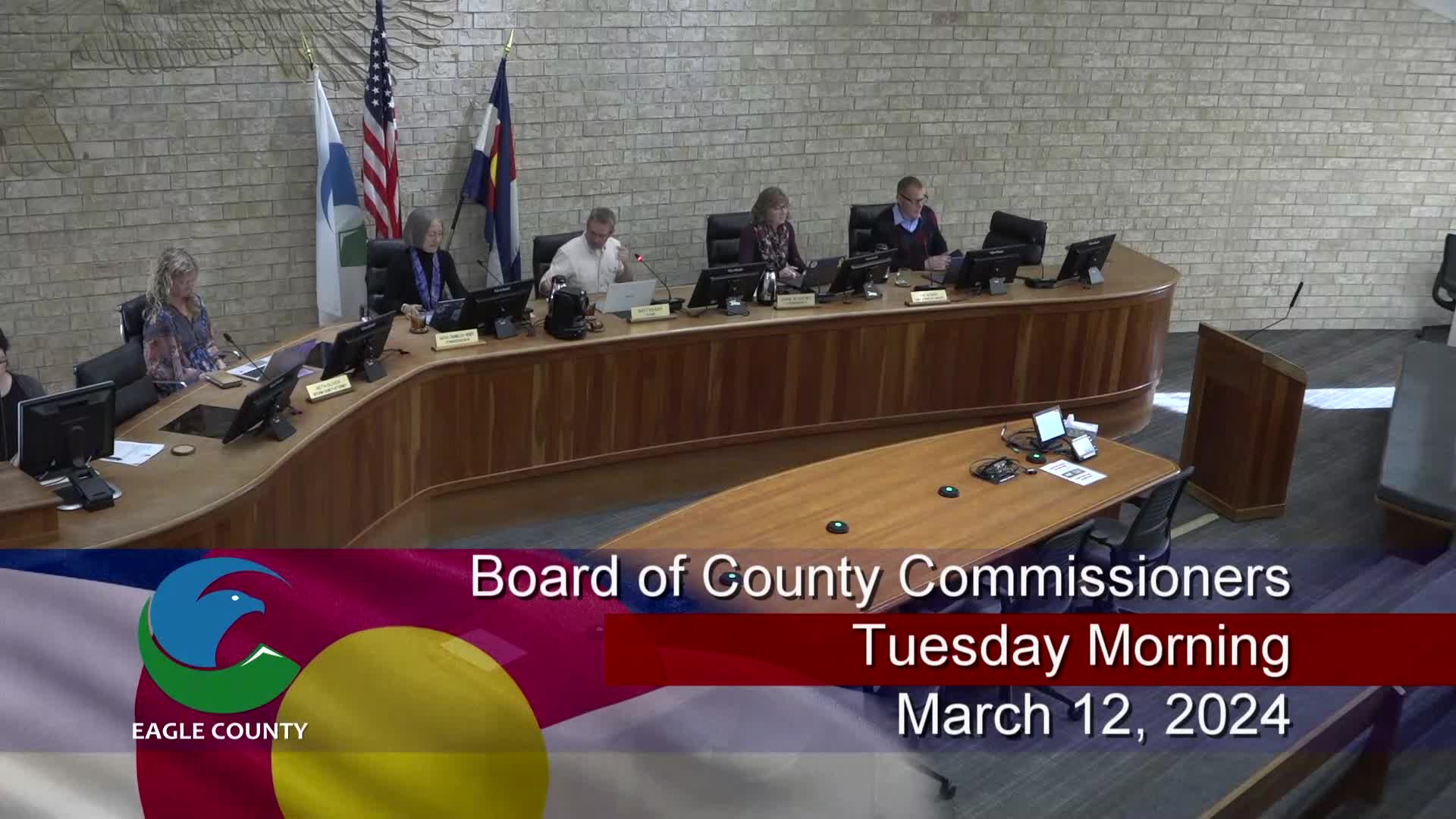 Board of County Commissioners Tuesday Morning Meeting-March 12, 2024