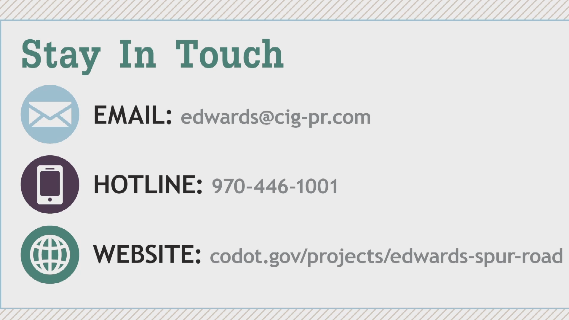 Edwards Spur Road Project CDOT Presentation-January 17, 2019