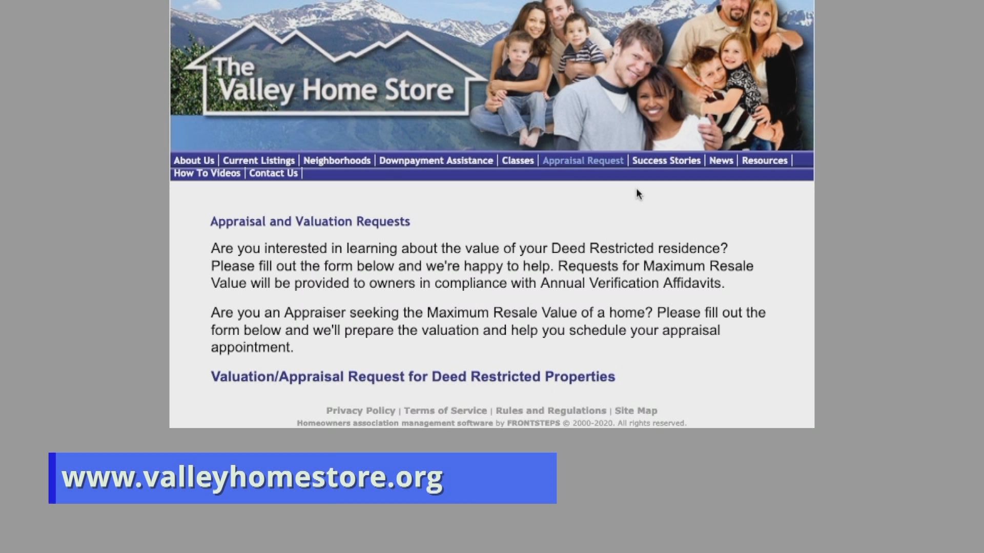 The Valley Home Store-Finding deed restricted homes PSA