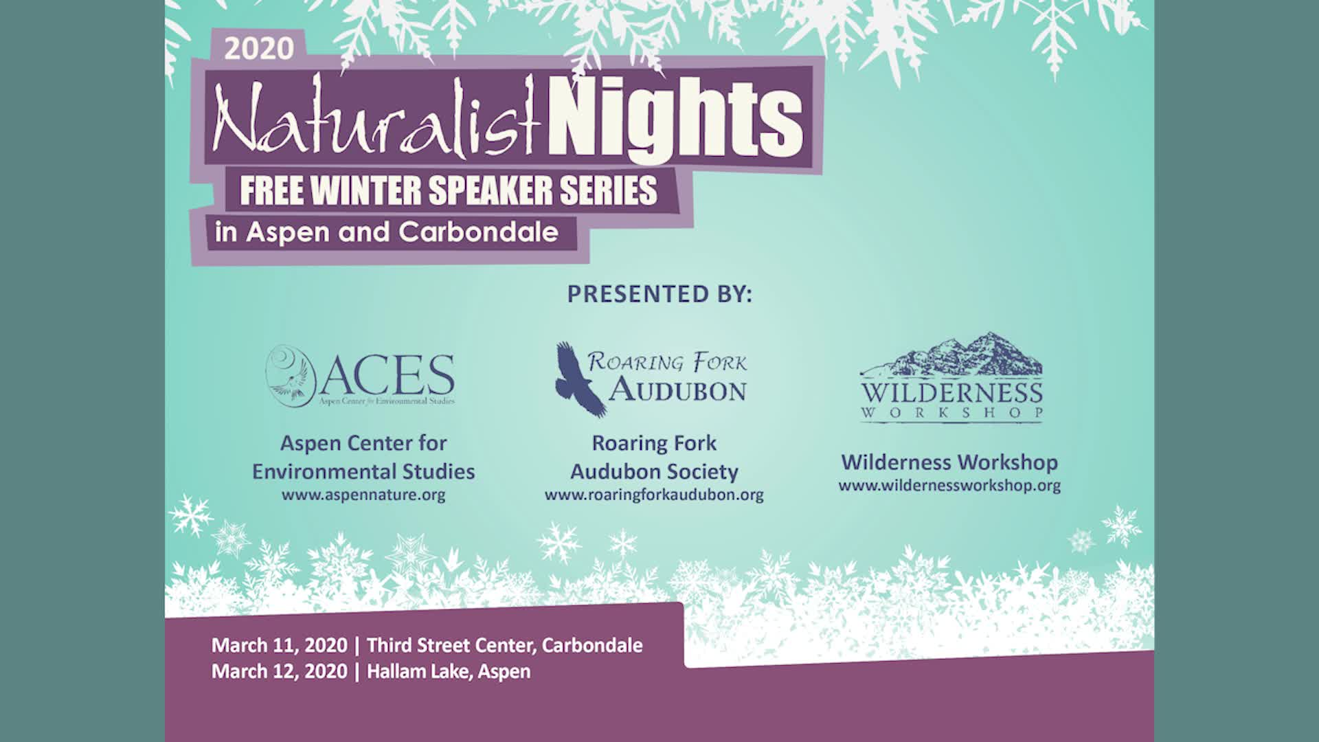 Wilderness Workshop Naturalist Nights - The March 2019 Avalanche Cycle