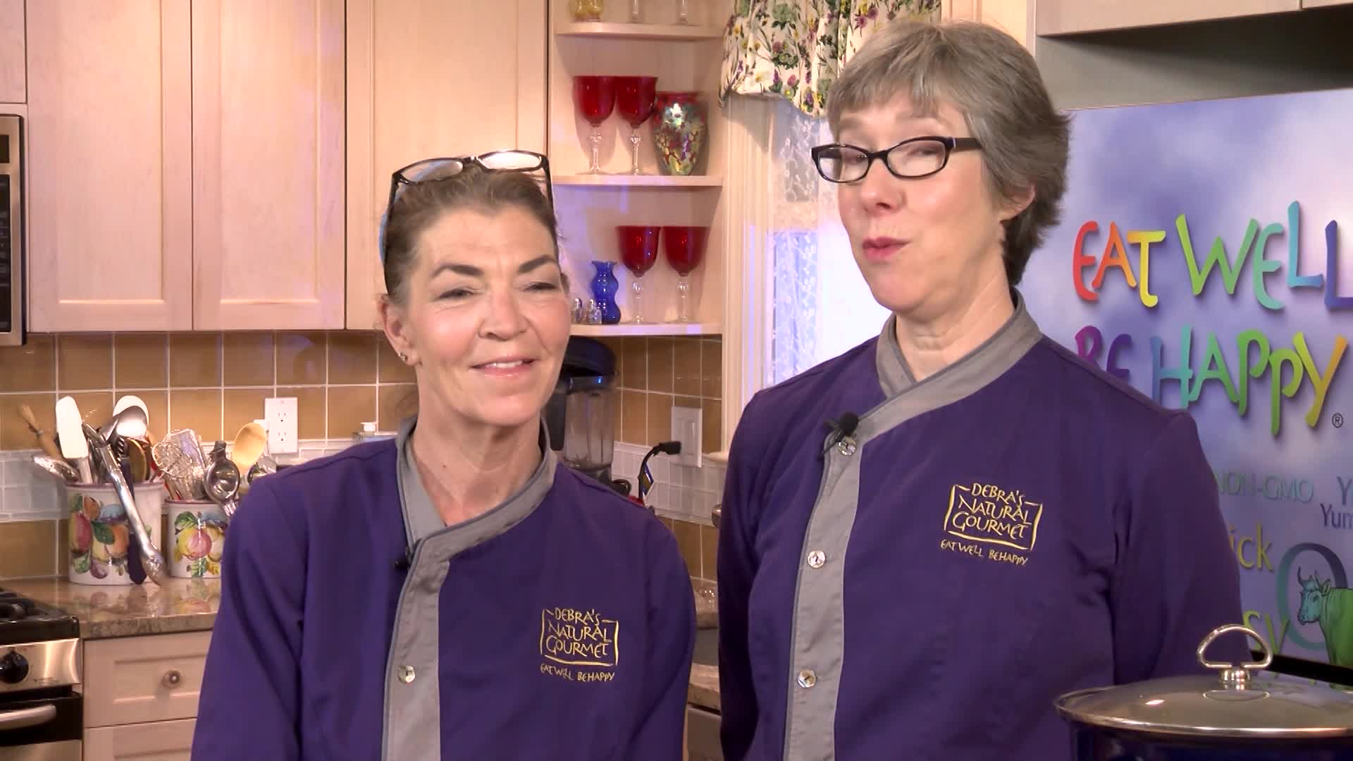 Thumbnail image for Eat Well, Be Happy 214-Savory meatballs with harissa, Split pea puree, Quick green salad