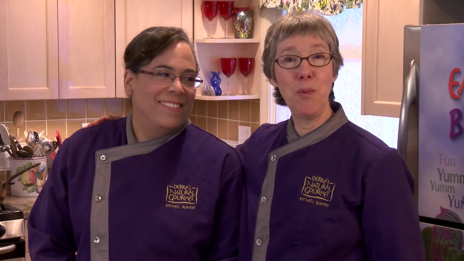 Eat Well, Be Happy 206-Salmon steaks, California fruit salad, Wild and brown rice