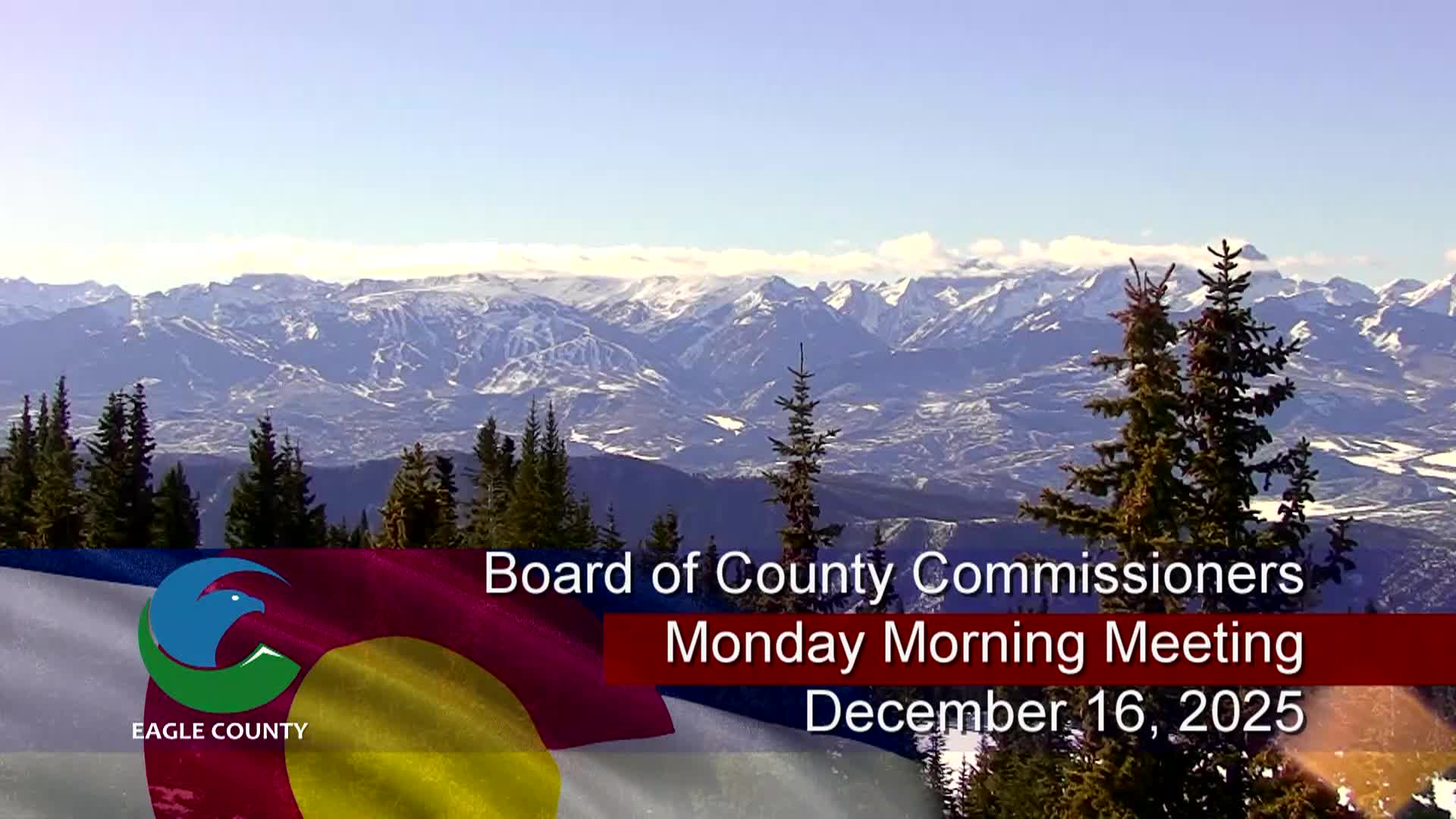 Board of County Commissioners Tuesday Morning Meeting-December 16, 2025
