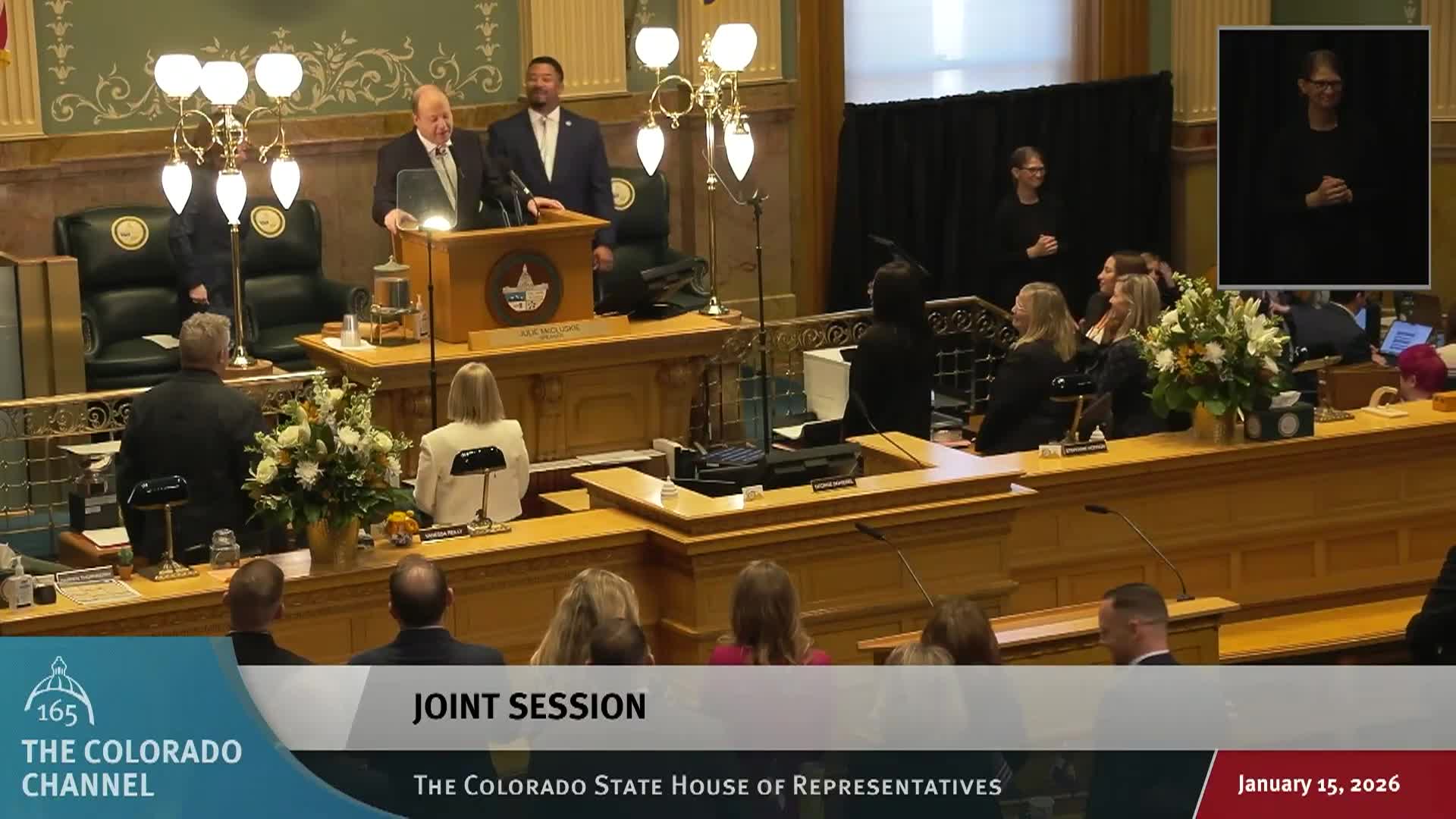 Colorado House 2026 State of the State Address-January 15, 2026