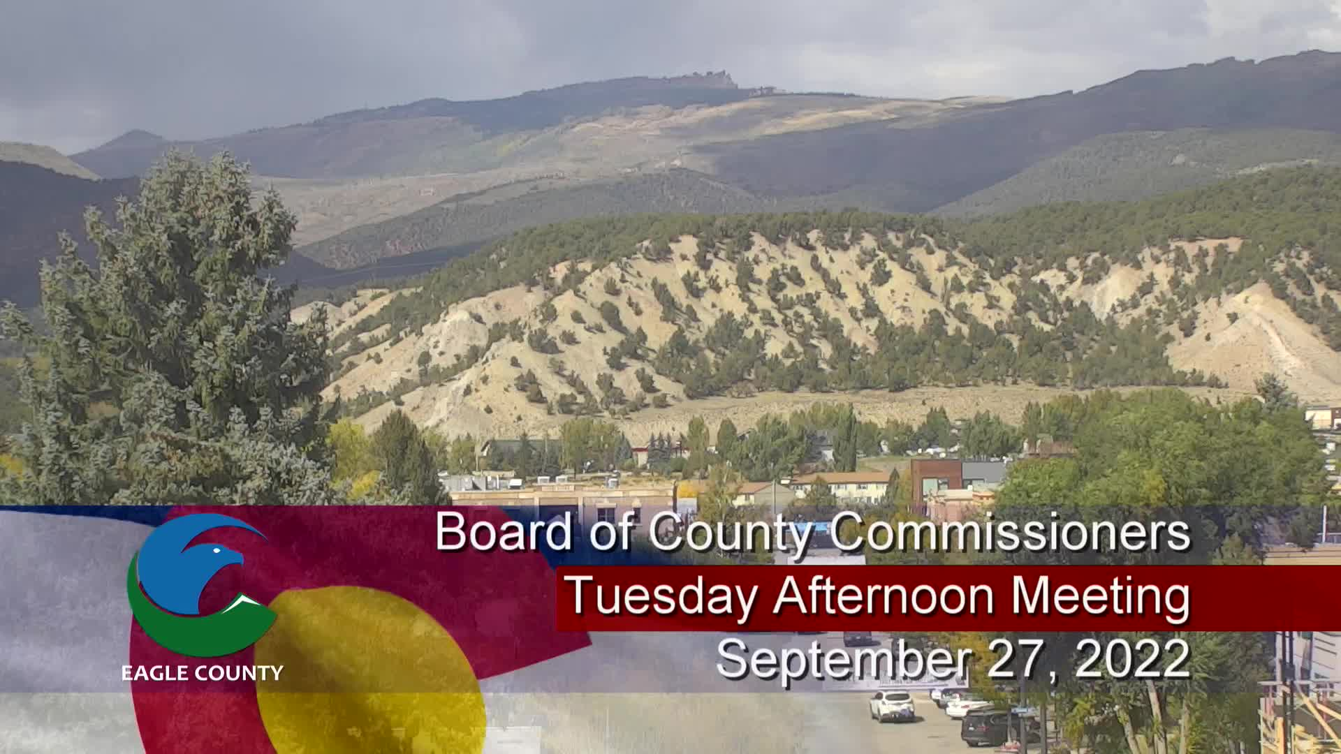 Board of County Commissioners Tuesday Work Sessions-September 27, 2022